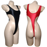 Elastic, Oil Bright, Hot Figure Display, High Fork Jumpsuit