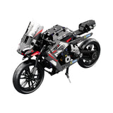 Assembled Motorcycle Boys' Puzzle, Small Particles Building Blocks Gift Box