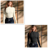 Fashion Long Sleeve Jumpsuit, Seamless Slimming Shapewear for Women's Romper