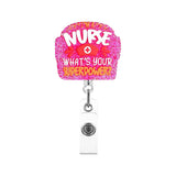 Acrylic Love, Apron's Buckle Clip Brooch for Hanging IDs