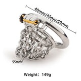 Skeletonized Chastity Lock, Potpourri Short Chain