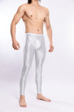 Glossy Silky Bodybuilding Ankle-length Pants for Gyms