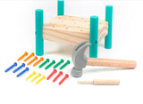 P-65 Hammer Table, Montessors Children Creative Ability, Kindergarten Nail Toy
