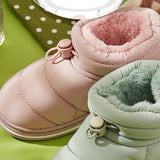 Cute Warm Cotton Slippers for Boys and Girls, Cozy Home Canvas Shoes