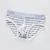 Men's Pure Cotton Sexy Low Waist Briefs Panties