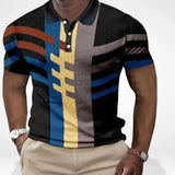 Summer Men's Casual Retro Top, Trendy T-shirt