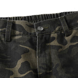 Men’s Camo Workwear Pants – Straight Wide Leg Casual Utility Trousers