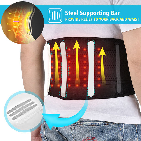 Waist Support, Light Massage Device, Electric Heating Belt
