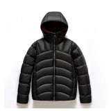 Unisex Hooded Down Jacket – Couple Style with Ribbed Design