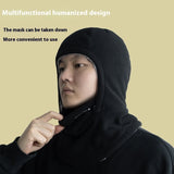 Winter Fleece Hooded Scarf – Windproof, Cold-proof Thermal Face Mask & Outdoor Head Cover