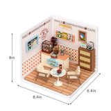 Robotime Rolife Super Creator Daily Plastic DIY Miniature House Cafe Energy Supply Store Building Block Sets