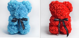 Valentine's Day Gift Rose Bear, Eternal Flower Rose Teddy Bear, PE Foam Toy for New Year's Eve