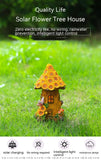 Resin Solar Decoration Tree House, Outdoor Garden Lawn Lamp