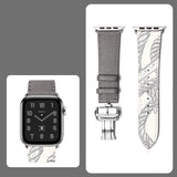 Butterfly Clasp Hand-stitched Strap for Smartwatch (Smartwatch not Included)