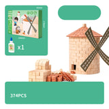Mini Brick House Building DIY Toy
