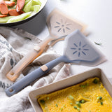 Heat-resistant Silicone Frying Spatula – Wide Mouth Non-stick Cooking Turner (Pack of 2)