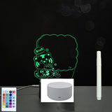 3D Acrylic Handwriting Message Board LED Light, Creative Note Lamp