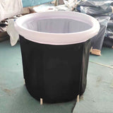 Portable Ice Baths Inflatable Air Ring PVC Bath Bath Household Bath Tub Holder Foldable Bath Tub for Recovery Therapy Outdoor