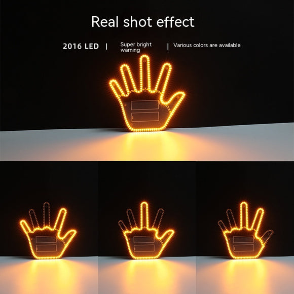 Car Gesture Finger Lights, Vehicles' Multifunction Prompt Warning, Decorative Gadgets