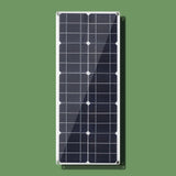 30W 18V Semi-flexible Outdoor Solar Charging Panel, USB Phone Charger