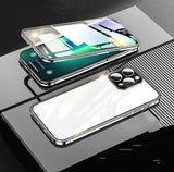 Double-sided Magnetic Glass Mobile Phone Case, Full Body Protection
