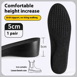 Invisible Height Increasing Insoles for Men – Non-collapse, Comfortable Inner Lift Pads