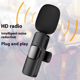 Collar Clip Outdoor Video Recording Wireless Microphone