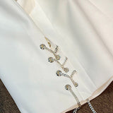 French Retro Design, Short Long Sleeve Jacket