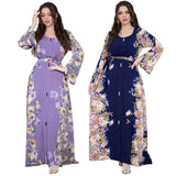 Middle East Print Dress Muslim Robe