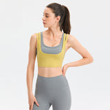 Sports Underwear Women's Beautiful Shockproof Gathered Back Vest