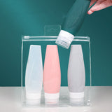 Travel Shampoo & Shower Gel Split Bottle Refillable Empty Bottle Set
