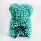 Valentine's Day Gift Rose Bear, Eternal Flower Rose Teddy Bear, PE Foam Toy for New Year's Eve