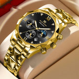 Men's Business Style Tungsten Steel, Waterproof Quartz Watch