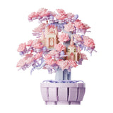 Cherry Blossom Season Assembled Building Block Model Ornaments