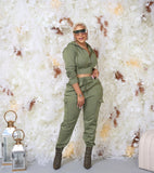 Women's Casual Sweater Pants Suit