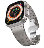 Stainless Steel Butterfly Buckle Metal Strap – Secure Clasp, Premium Finish (Watch not Included)