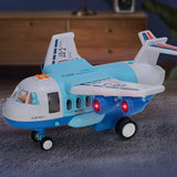 Large Storytelling Plane with Alloy Car Storage, Multifunctional Toy