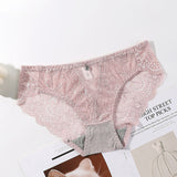 Transparent European and American Women's Fashion, Embroidered Panties (Pack of 2)