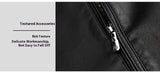 Thin Fleece-lined Soft Leather Jacket for Youths