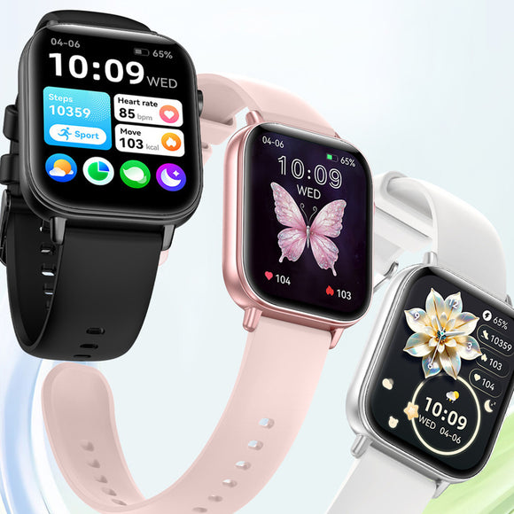 Smartwatch with Pedometer, Heart Rate Monitor, Bluetooth Calling, and 1.69