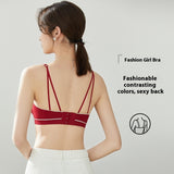 Women’s Summer Ice Silk Seamless Sling Bra – Breathable Backless Underwired Support (Pack of 2)