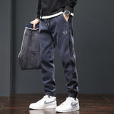 Fleece Lined Padded Warm Keeping Track Sweatpants, Loose Casual Pants