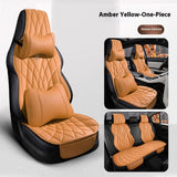 Universal Leather Car Seat Cover – Semi-surrounded Design for Vehicles