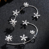 Rotating Flower No Piercing Women's Ear Hangings