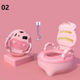 Children's Potty Baby Toilet Seat Back Portable Comfortable Basin