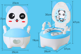 Children's Potty Baby Toilet Seat Back Portable Comfortable Basin