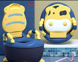 Children's Potty Baby Toilet Seat Back Portable Comfortable Basin