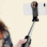 Wireless Bluetooth Tripod Selfie Stick with Mirror, Remote Shooting Live Mobile Phone Stand, Stainless Steel Selfie Sticks