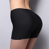 Summer Women's Seamless Safety Pants, Ice Silk Soft Boxer Shorts, Femme Briefs Underwear Hanche