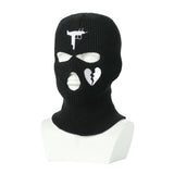 Neon Balaclava Three-hole Ski Mask, Full Face Winter Party Headgear